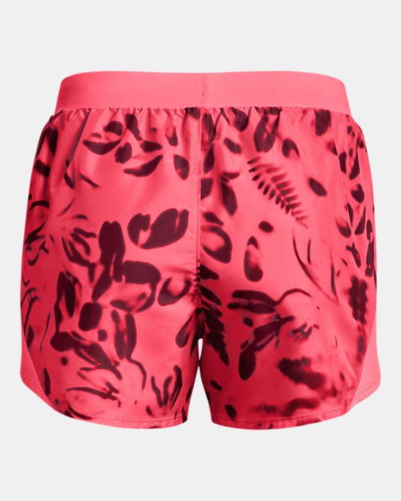 Women's UA Fly-By 2.0 Printed Shorts, Pink, pdpMainDesktop image number 6